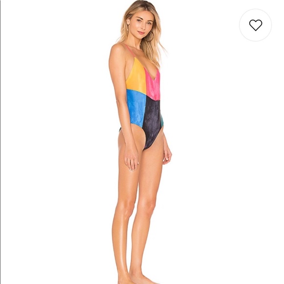 NWT Mara Hoffman Emma V Neck One Piece Size Small - Picture 3 of 8